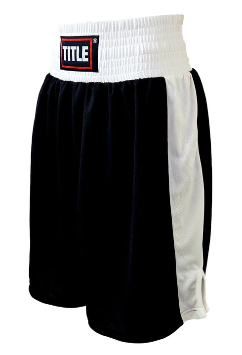 Title Boxing Trunks - Air Mesh - Black